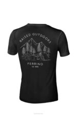 hombres Ferrino retro t hombre negro N804183 - Image 2