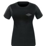 mujer Ferrino camiseta retro mujer negra N804333