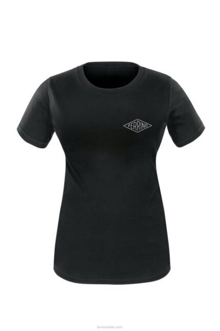 mujer Ferrino camiseta retro mujer negra N804333