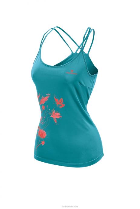 mujer Ferrino kenai camiseta sin mangas mujer azul coral N804329 - Image 1
