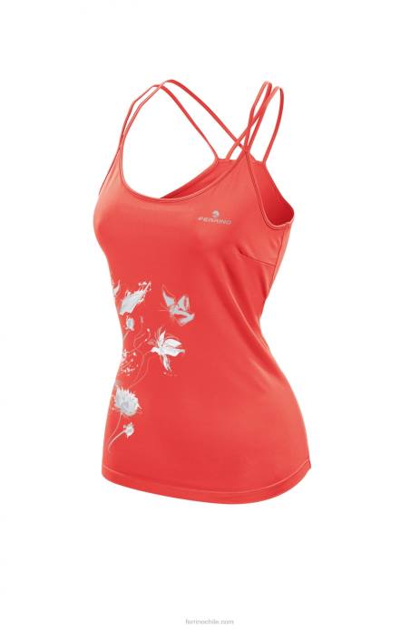 mujer Ferrino kenai camiseta sin mangas mujer rojo coral N804330 - Image 1