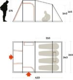 unisexo Ferrino meteora 4 carpa N804496 - Image 4