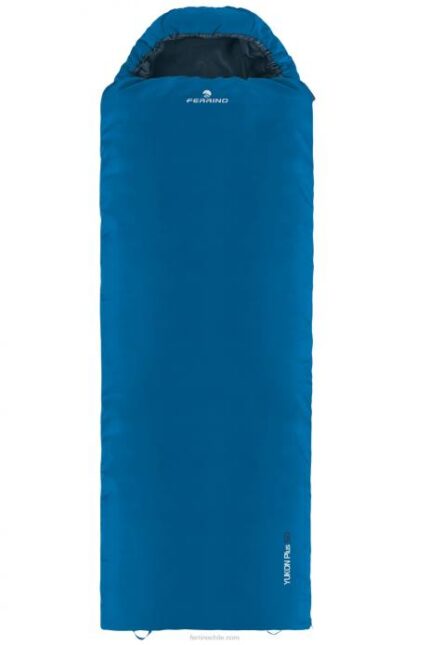 unisexo Ferrino saco de dormir yukon plus sq zip derecho azul N804395