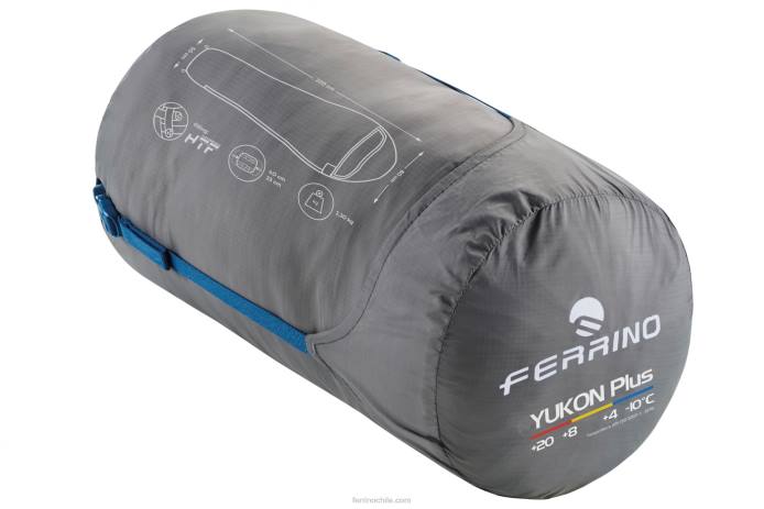 unisexo Ferrino saco de dormir yukon plus zip derecho azul N804393 - Image 2